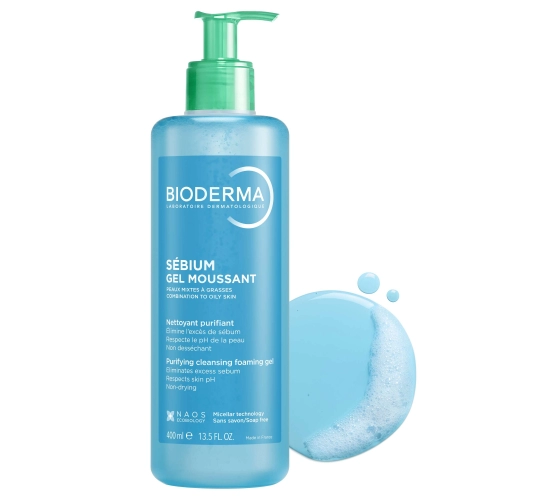 Moussant Sébium Flacon pompe 500 ml