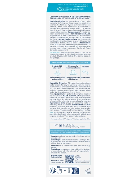 Bioderma Hydrabio Riche tube 40ml