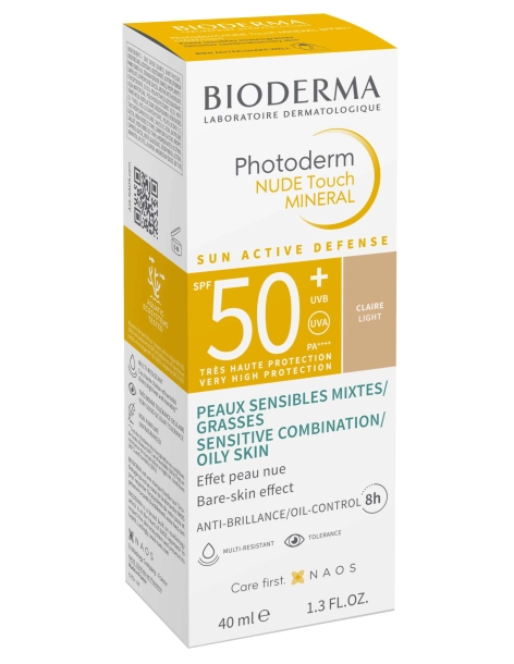 Bioderma Photoderm Nude Touch SPF 50+ Clear 40ml 2