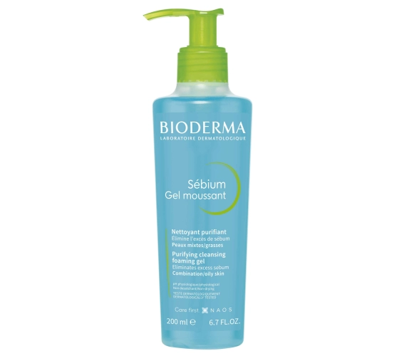 Bioderma Sébium Moussant Flacon pompe 200 ml