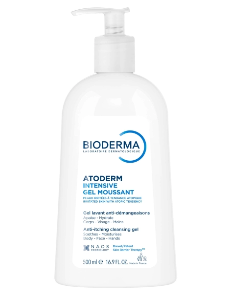 Intensive gel moussant Atoderm Flacon pompe 500ml 2