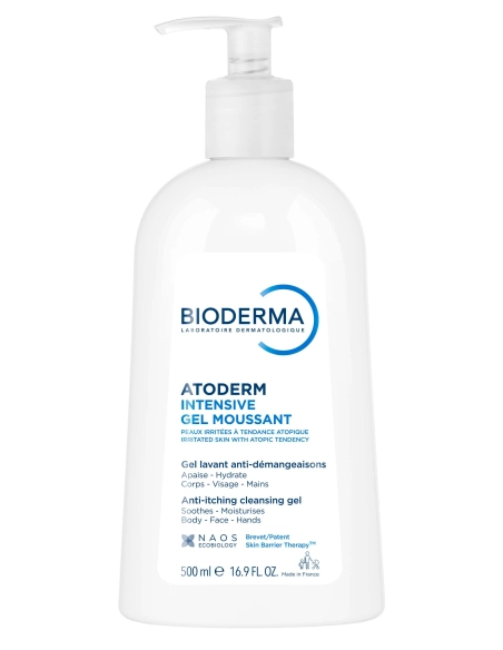 Intensive gel moussant Atoderm Flacon pompe 500ml