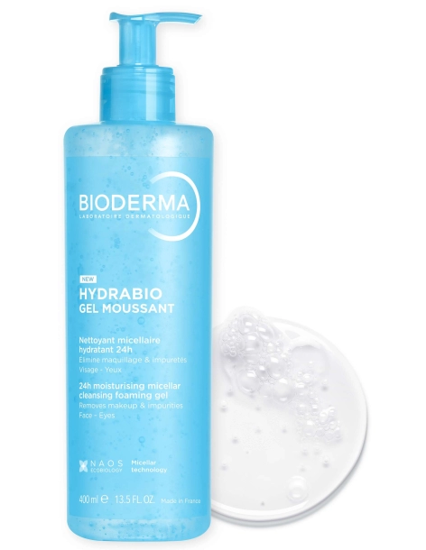 Bioderma Hydrabio Gel moussant Flacon 400ml